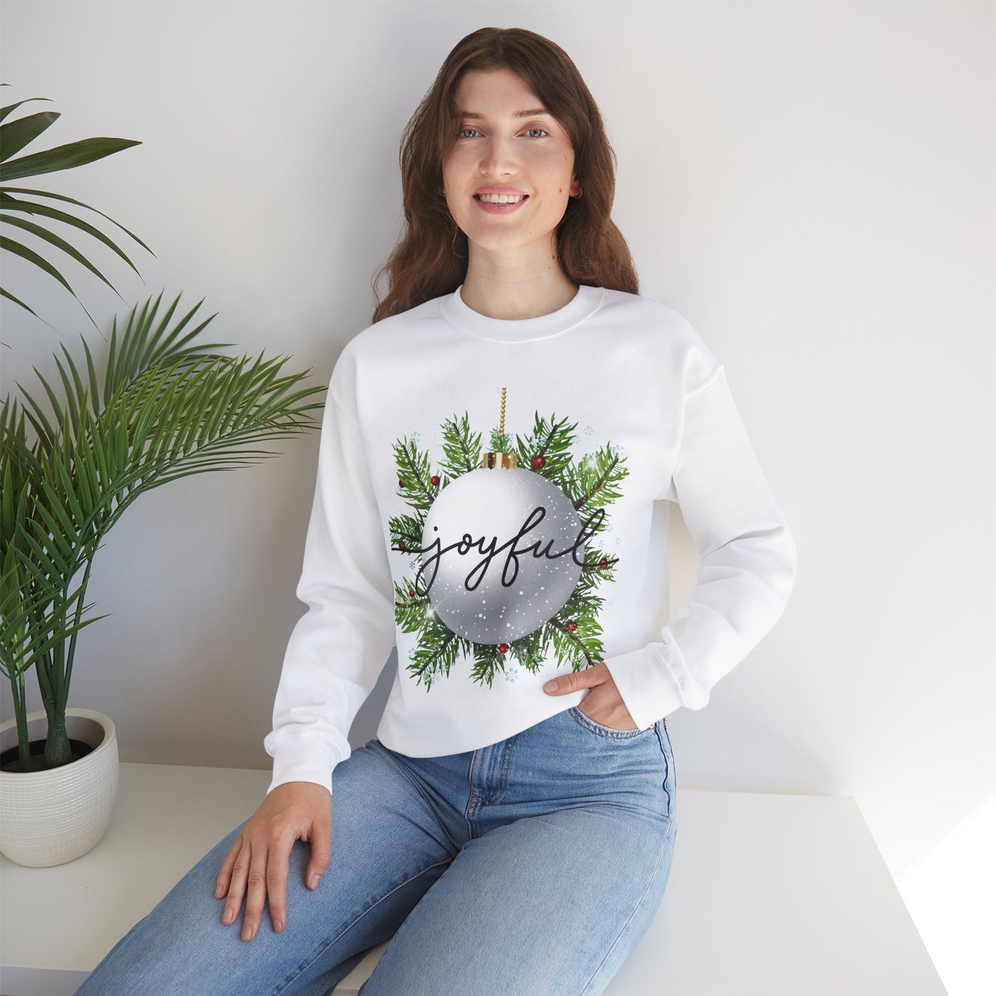 Christmas Sweatshirt, Holiday Crewneck Jumper, Festive Xmas Sweater, Winter Pullover, Cozy Unisex Sweatshirt